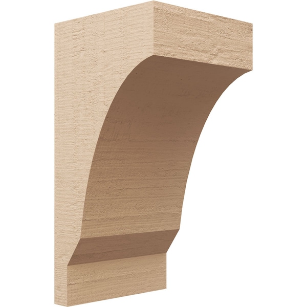 Ekena Millwork 12"W x 12"D x 24"H Wide Moab Rough Cedar Woodgrain TimberThane Corbel, Primed Tan CORUR12X12X24MOARCPR - main